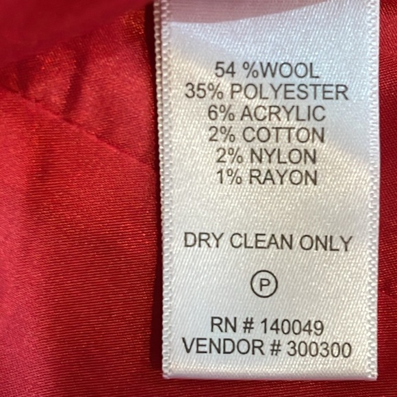 Vintage Chadwick's of Boston Red Wool Blend Classic Blazer Elbow Pads - Picture 7 of 8